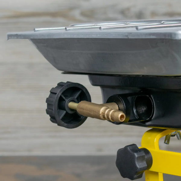 Газовий інфрачервоний обігрівач Orgaz SB-600 із захистом, на підставці 3000 Вт жовто-срібного кольору Туреччина 64323 фото